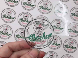 In sticker logo chất lượng bền với thời gian, khó bị tróc